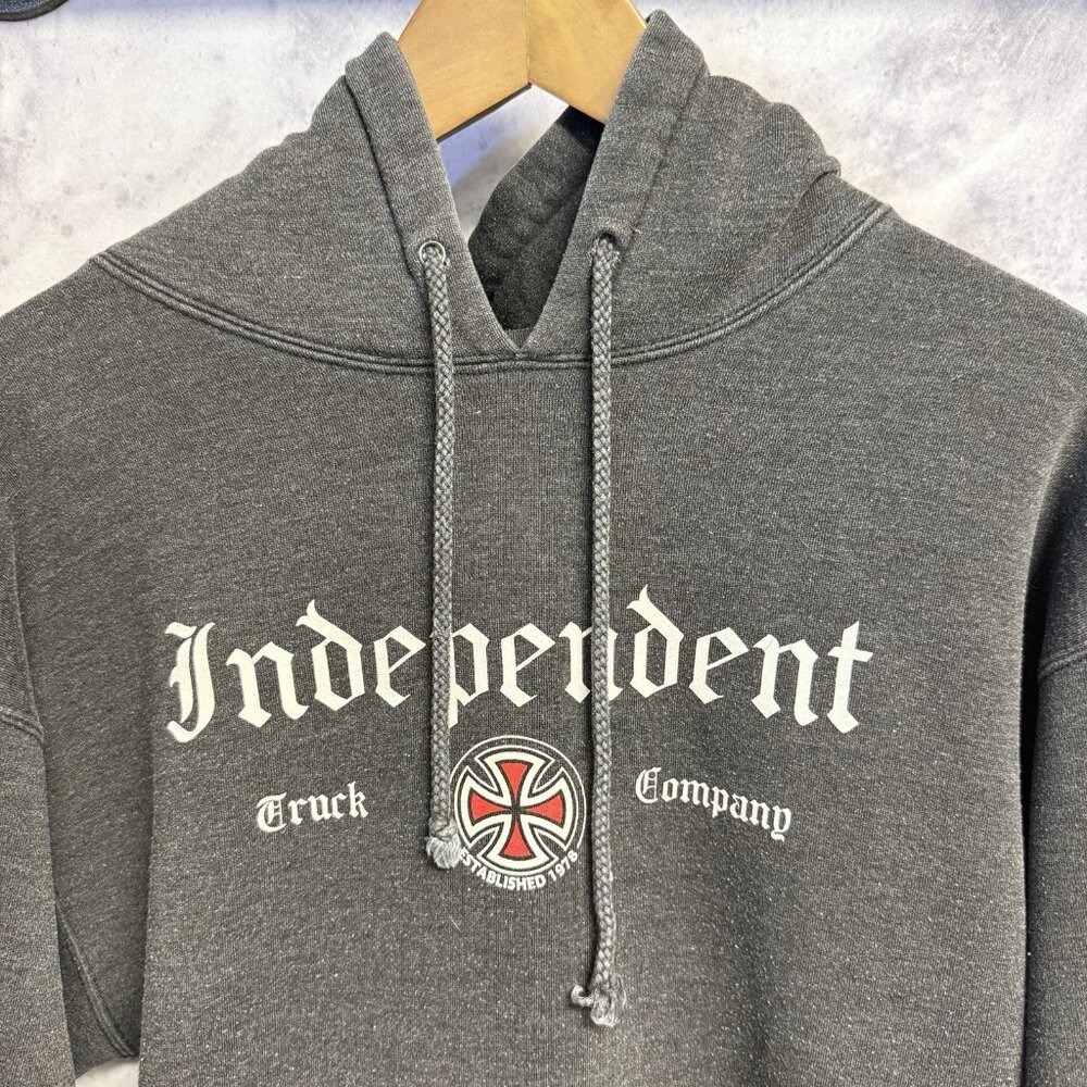 Vintage Independent Truck Company Hoodie Sweatshirt Medium NHS Gray Y2K 90s